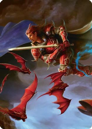 The Destined Warrior Scene Art Card |  (002) [Art Series: FINAL FANTASY]