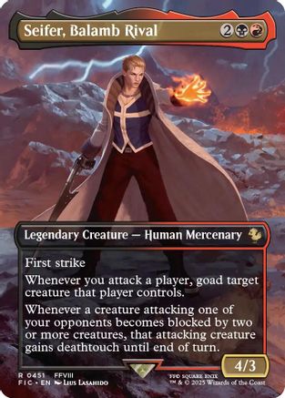 Seifer, Balamb Rival (Borderless) |  (451) [Commander: FINAL FANTASY]