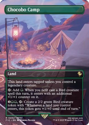 Chocobo Camp (Borderless) |  Foil (462) [Commander: FINAL FANTASY]