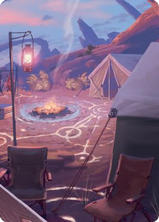 Chocobo Camp Scene Art Card |  (021) [Art Series: FINAL FANTASY]