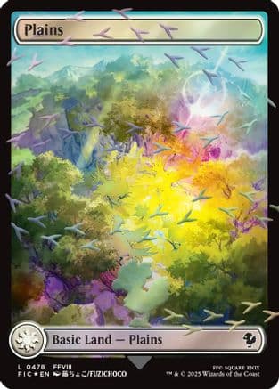 Plains (Chocobo Track Foil) |  Foil (478) [Commander: FINAL FANTASY]