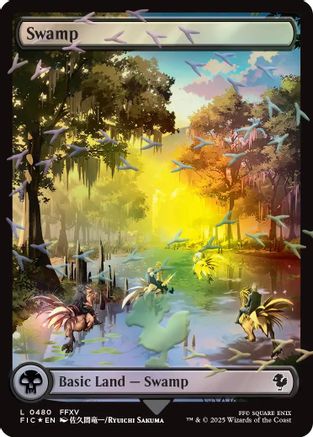 Swamp (Chocobo Track Foil) |  Foil (480) [Commander: FINAL FANTASY]