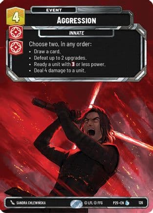 Aggression | Foil (126)  [Sector and Regional Promos Season 1]