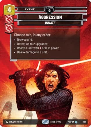 Aggression (138) | Foil (138)  [Sector and Regional Promos Season 1]