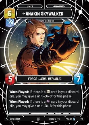 Anakin Skywalker - Champion of Mortis | Foil (145)  [Sector and Regional Promos Season 1]