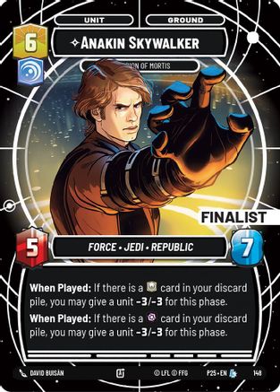 Anakin Skywalker - Champion of Mortis (Finalist) | Foil (148)  [Sector and Regional Promos Season 1]