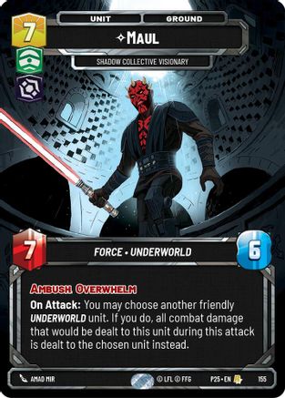 Maul - Shadow Collective Visionary | Foil (155)  [Sector and Regional Promos Season 1]