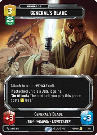 General's Blade | Foil (156)  [Sector and Regional Promos Season 1]