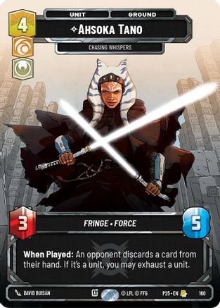 Ahsoka Tano - Chasing Whispers | Foil (160)  [Sector and Regional Promos Season 1]