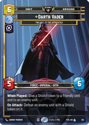 Darth Vader - Twilight of the Apprentice (162) | Foil (162)  [Sector and Regional Promos Season 1]