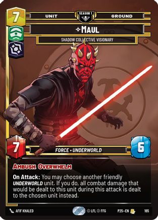Maul - Shadow Collective Visionary (165) | Foil (165)  [Sector and Regional Promos Season 1]