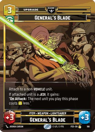 General's Blade (166) | Foil (166)  [Sector and Regional Promos Season 1]