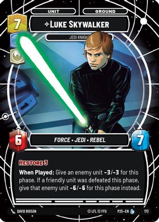 Luke Skywalker - Jedi Knight | Foil (173)  [Sector and Regional Promos Season 1]