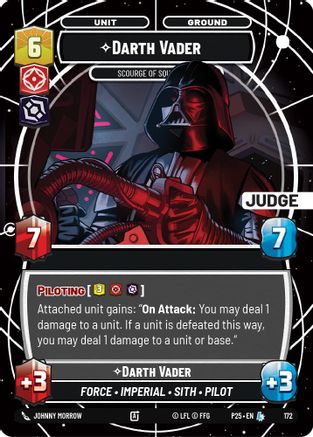 Darth Vader - Scourge of Squadrons (Judge) | Foil (172)  [Judge Promos]