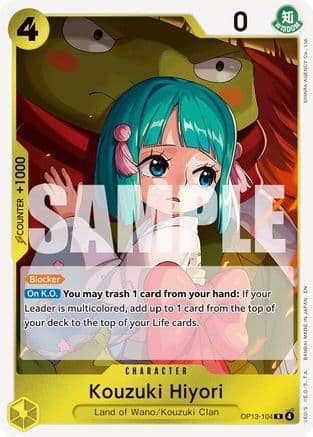 Kouzuki Hiyori (OP13-104) - Carrying On His Will Foil