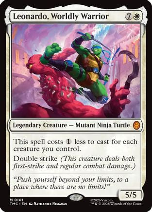 Leonardo, Worldly Warrior |  (101) [Commander: Teenage Mutant Ninja Turtles]