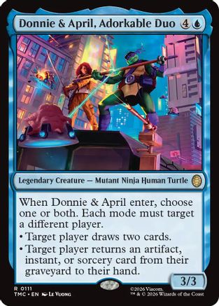 Donnie & April, Adorkable Duo |  (111) [Commander: Teenage Mutant Ninja Turtles]