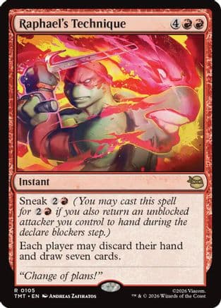 Raphael's Technique |  Foil (105) [Teenage Mutant Ninja Turtles]