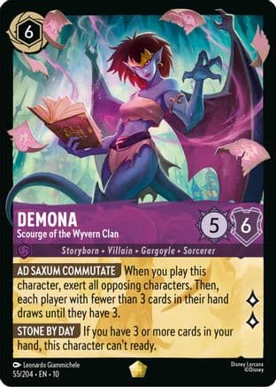 Demona - Scourge of the Wyvern Clan | Cold Foil (55/204) [Whispers in the Well]