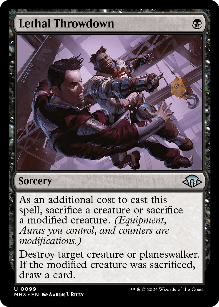 Lethal Throwdown [Modern Horizons 3] Foil