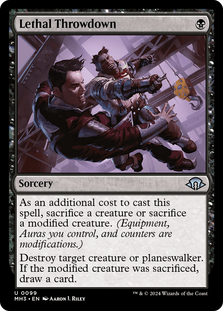 Lethal Throwdown [Modern Horizons 3] Foil