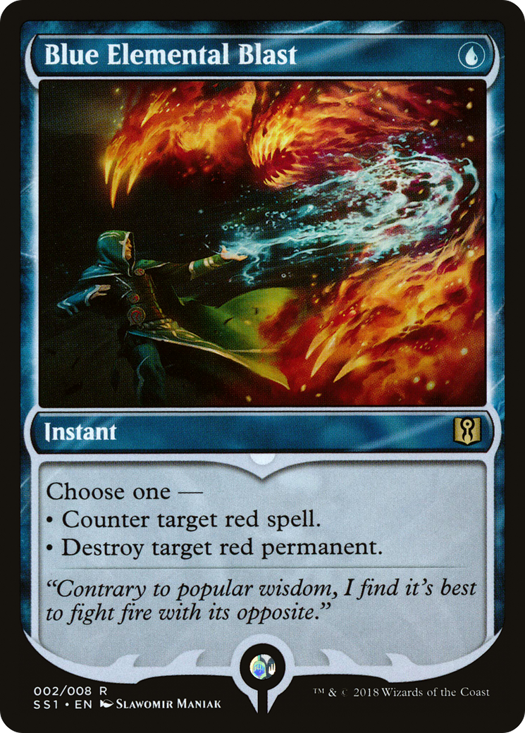 Blue Elemental Blast [Signature Spellbook: Jace] Foil