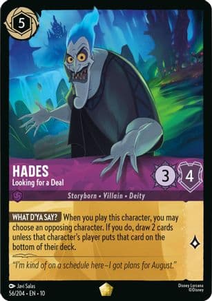 Hades - Looking for a Deal | Cold Foil (56/204) [Whispers in the Well]