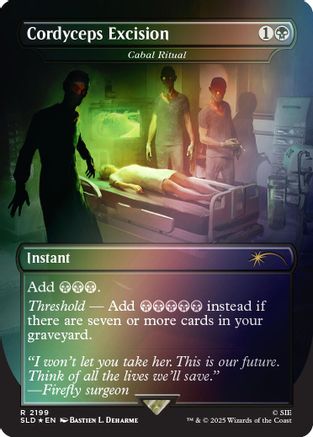 Cordyceps Excision - Cabal Ritual (Rainbow Foil) |  Foil (2199) [Secret Lair Drop Series]