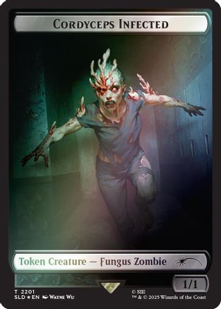 Cordyceps Infected Token (2201) (Rainbow Foil) |  Foil (2201) [Secret Lair Drop Series]