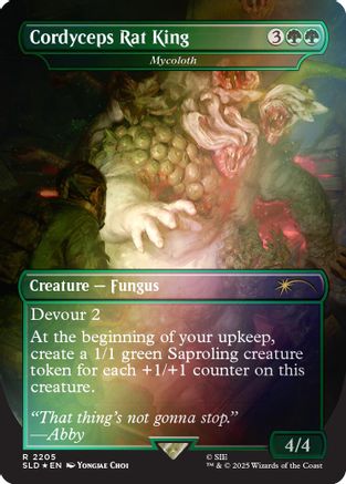 Cordyceps Rat King - Mycoloth (Rainbow Foil) |  Foil (2205) [Secret Lair Drop Series]
