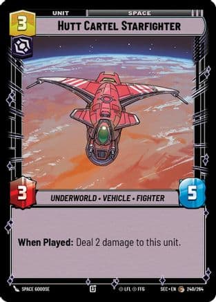 Hutt Cartel Starfighter |  (240/264)  [Secrets of Power]