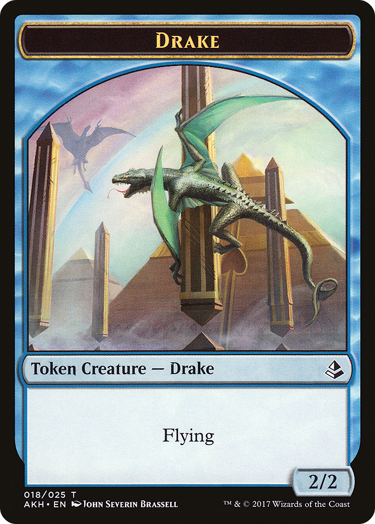 Drake (018) [Amonkhet Tokens]  Foil