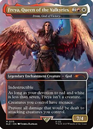 Freya, Queen of the Valkyries - Iroas, God of Victory |  Foil (2215) [Secret Lair Drop Series]