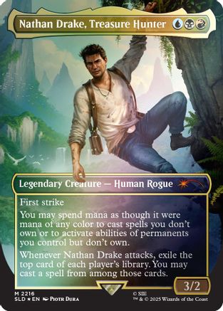 Nathan Drake, Treasure Hunter (Rainbow Foil) |  Foil (2216) [Secret Lair Drop Series]