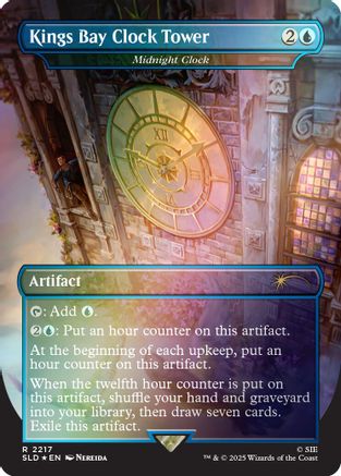 Kings Bay Clock Tower - Midnight Clock (Rainbow Foil) |  Foil (2217) [Secret Lair Drop Series]