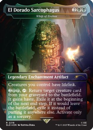 El Dorado Sarcophagus - Whip of Erebos (Rainbow Foil) |  Foil (2218) [Secret Lair Drop Series]