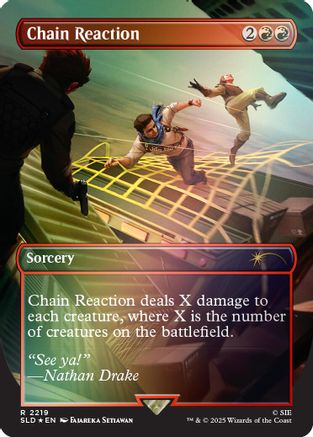 Chain Reaction (Rainbow Foil) |  Foil (2219) [Secret Lair Drop Series]