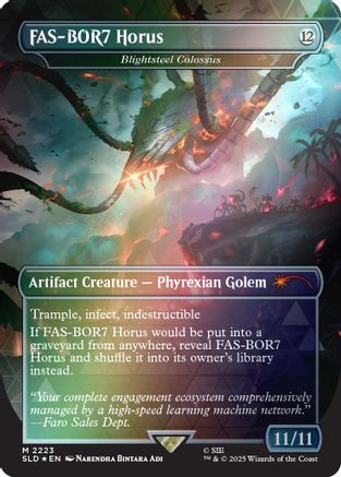 FAS-BOR7 Horus - Blightsteel Colossus (Rainbow Foil) |  Foil (2223) [Secret Lair Drop Series]