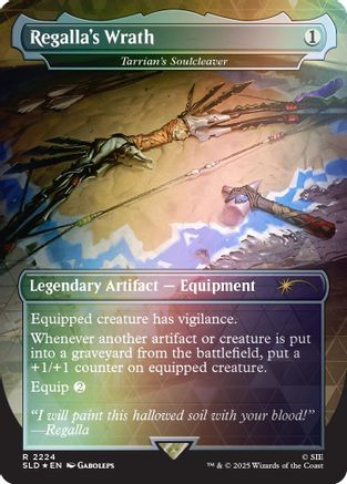 Regalla's Wrath - Tarrian's Soulcleaver (Rainbow Foil) |  Foil (2224) [Secret Lair Drop Series]