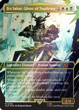 Jin Sakai, Ghost of Tsushima (Rainbow Foil) |  Foil (2226) [Secret Lair Drop Series]