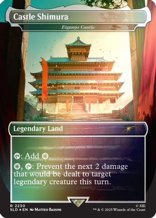 Castle Shimura - Eiganjo Castle (Rainbow Foil) |  Foil (2230) [Secret Lair Drop Series]