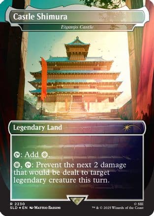 Castle Shimura - Eiganjo Castle (Rainbow Foil) |  Foil (2230) [Secret Lair Drop Series]