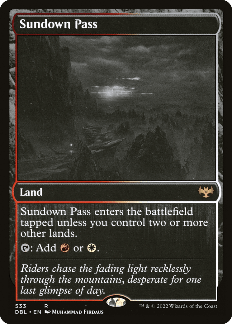 Sundown Pass [Innistrad: Double Feature] Foil