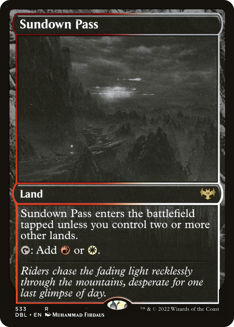 Sundown Pass [Innistrad: Double Feature] Foil