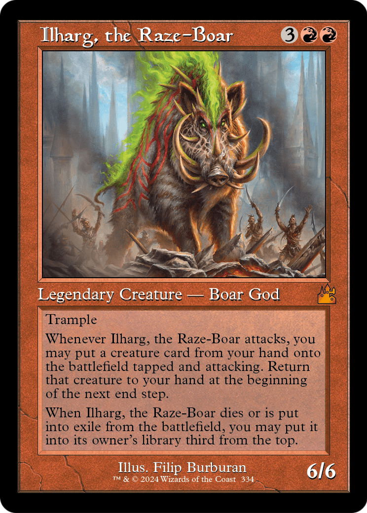 Ilharg, the Raze-Boar (Retro Frame) [Ravnica Remastered]