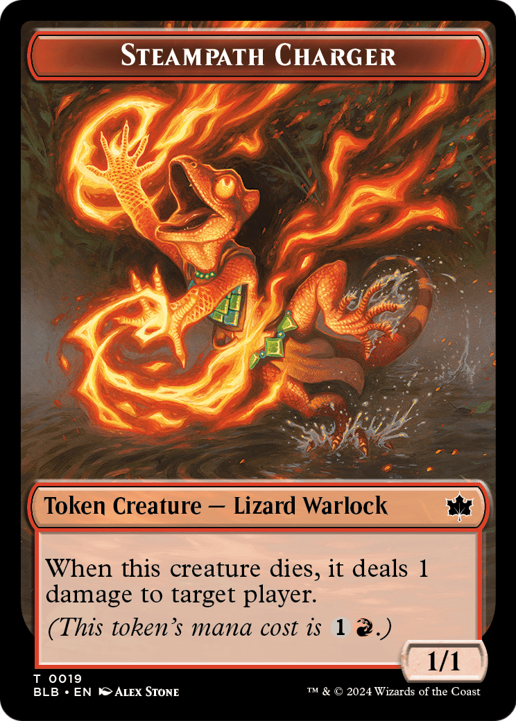 Steampath Charger (TBLB-019) - Bloomburrow Tokens Foil