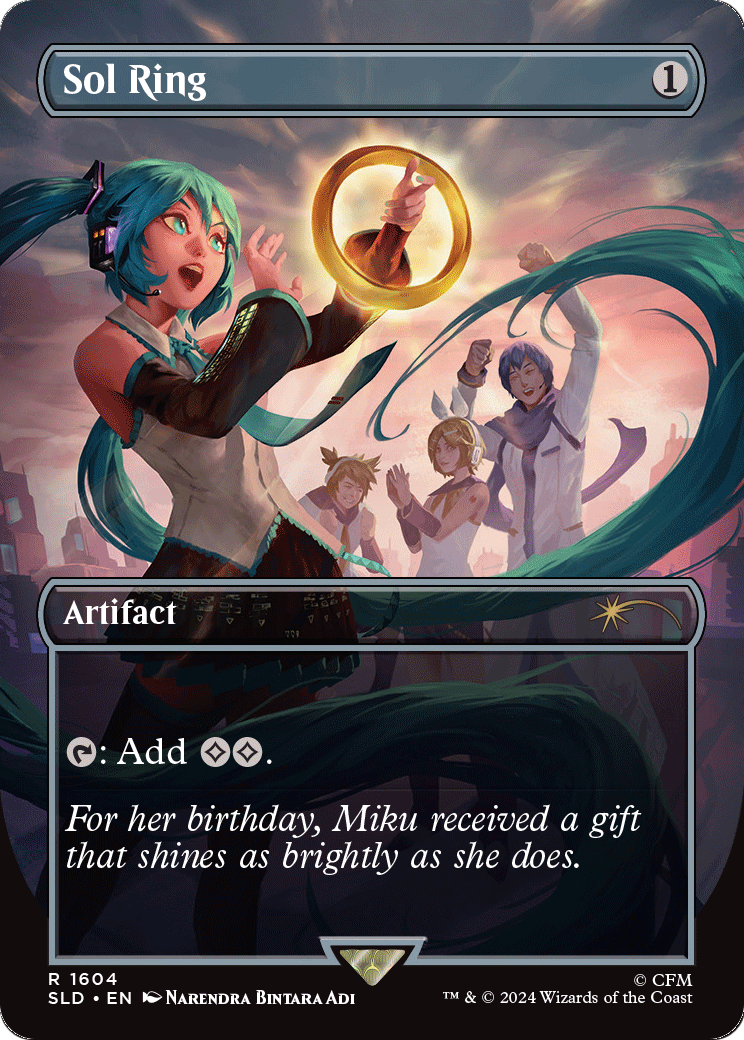 Sol Ring (SLD-1604) - Secret Lair Drop (Borderless) Foil