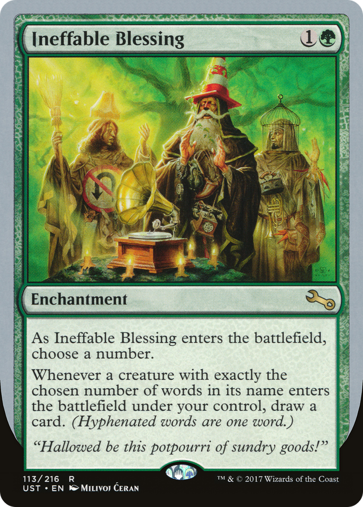 Ineffable Blessing ("choose a number") [Unstable] Foil