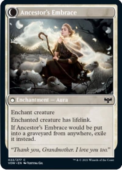 Kindly Ancestor // Ancestor's Embrace [Innistrad: Crimson Vow] Foil