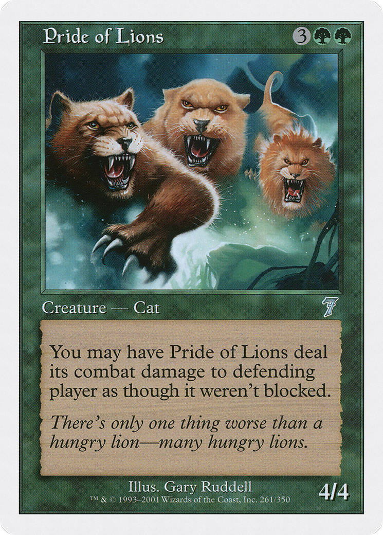 Pride of Lions [Seventh Edition] Foil